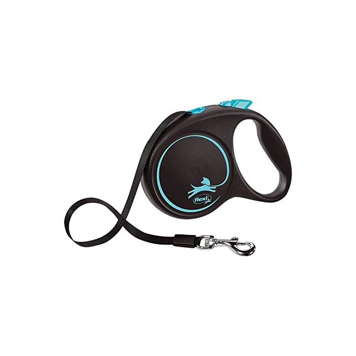 Flexi Black Design povodac za psa S traka 5m plava