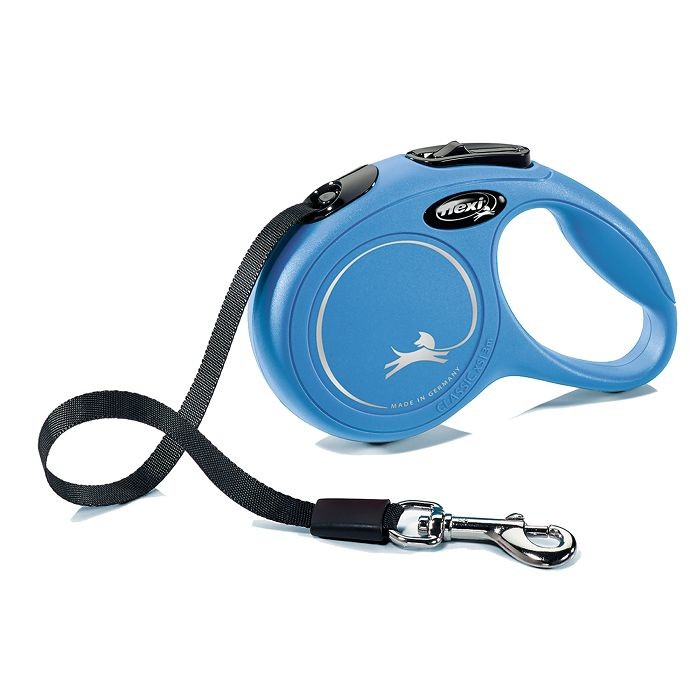 Flexi povodac za psa Classic XS traka 3m plavi