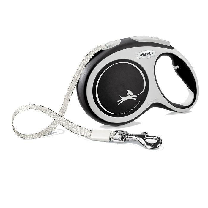 Flexi povodac za psa Comfort L 8m tape - crni