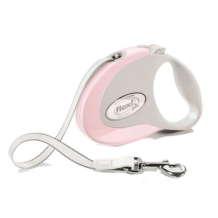 Flexi povodac za psa Style S traka 3m rose