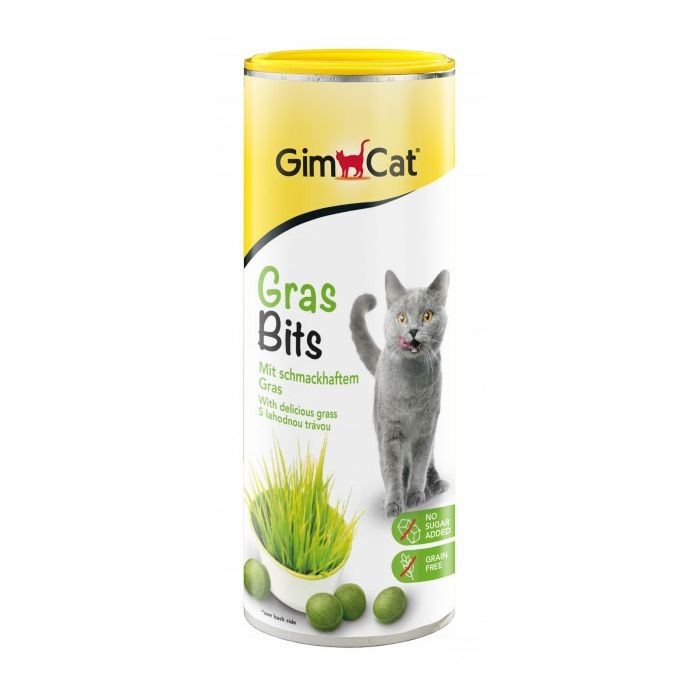 GimCat Gras Bits macina trava poslastica za mačke 425g