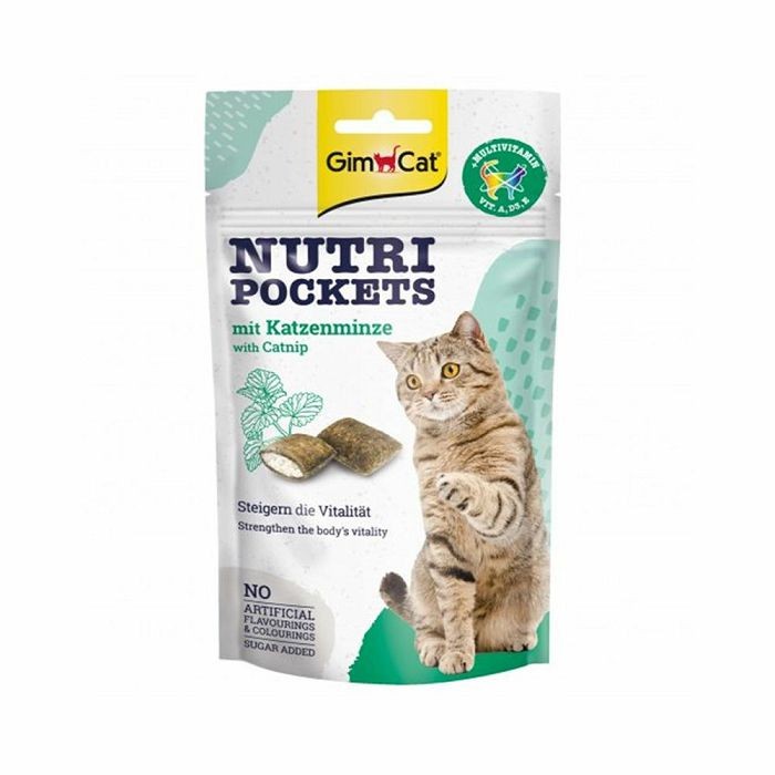 GimCat Nutri Pockets Catnip mačja metvica poslastica za mačke 60g