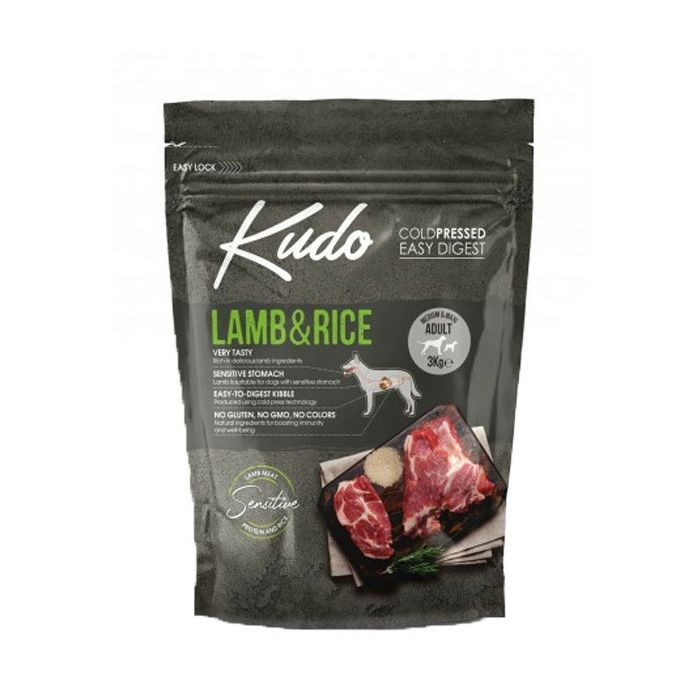 Kudo Adult Medium & Maxi janjetina i riža hrana za pse 3 kg