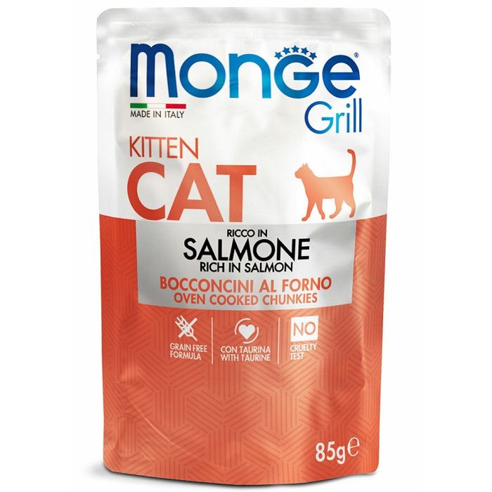 Monge Grill Kitten Cat losos u želeu hrana za mačke 85 g