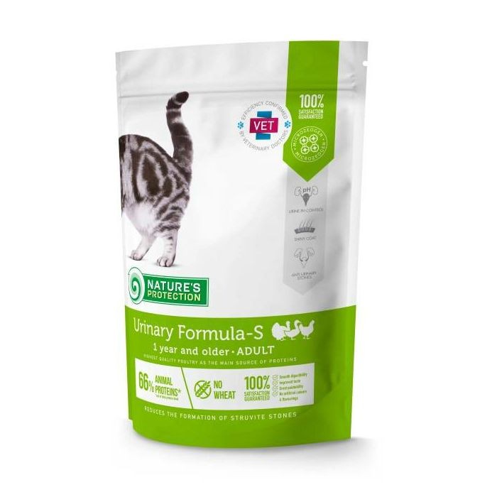 Nature's Protection Adult Urinary Formula-S Poultry - perad suha hrana za mačke 400g