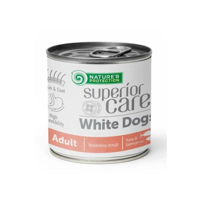 Nature's Protection Adult White Dogs Soup Tuna Salmon / supa za bijele pse tuna i losos 140g