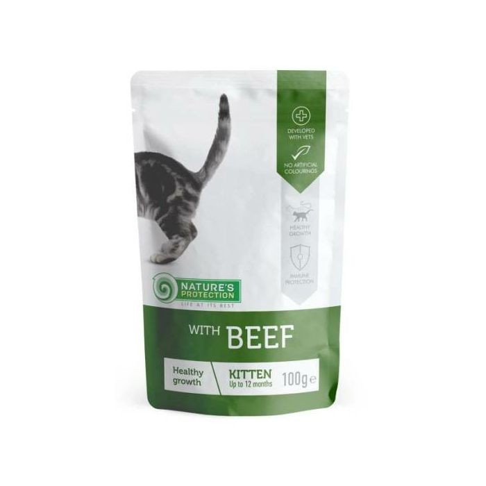 Nature's Protection Kitten Healthy Growth Beef / govedina hrana za mačiće 100 g