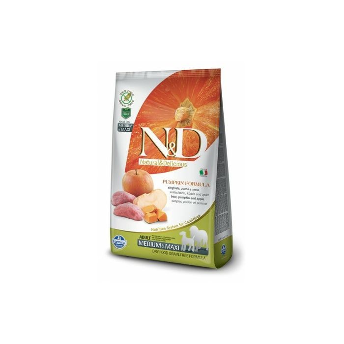 N&D Adult Medium Maxi Pumpkin - bundeva, vepar i jabuka suha hrana za pse 12kg