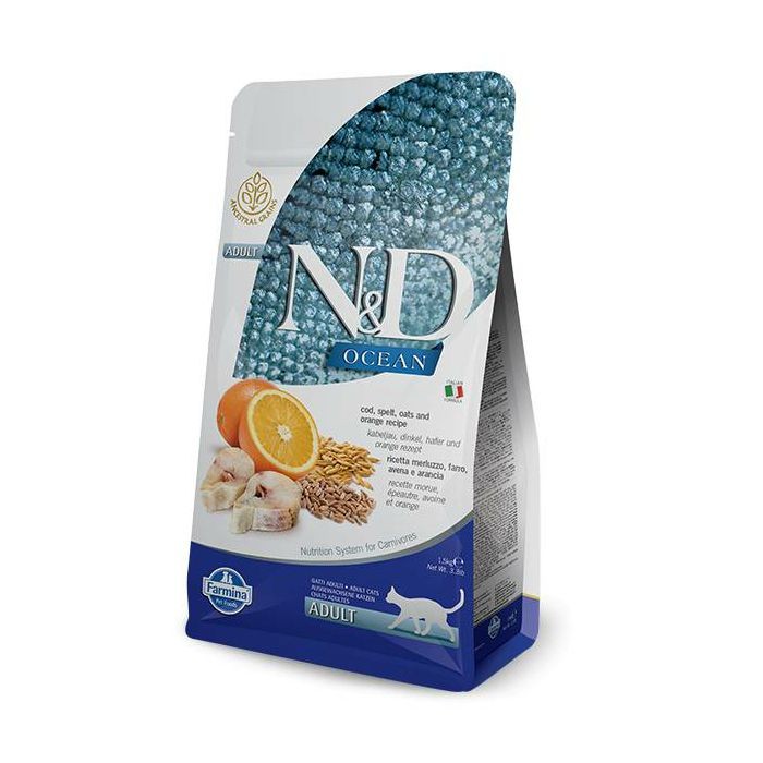 N&D Adult Ocean / bakalar hrana za mačke 300 g