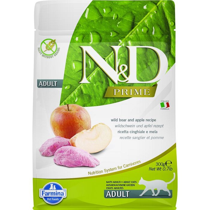 N&D Adult Prime / vepar i jabuka hrana za mačke 300 g