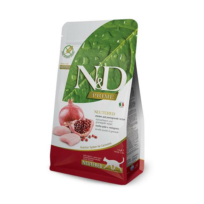 N&D Adult Prime Neutered / piletina i nar hrana za sterilisane mačke 5 kg