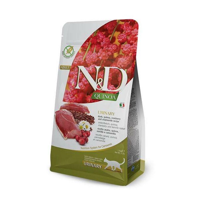N&D Adult Quinoa Urinary / patka, kvinoa, brusnica i kamilica hrana za mačke 1,5 kg