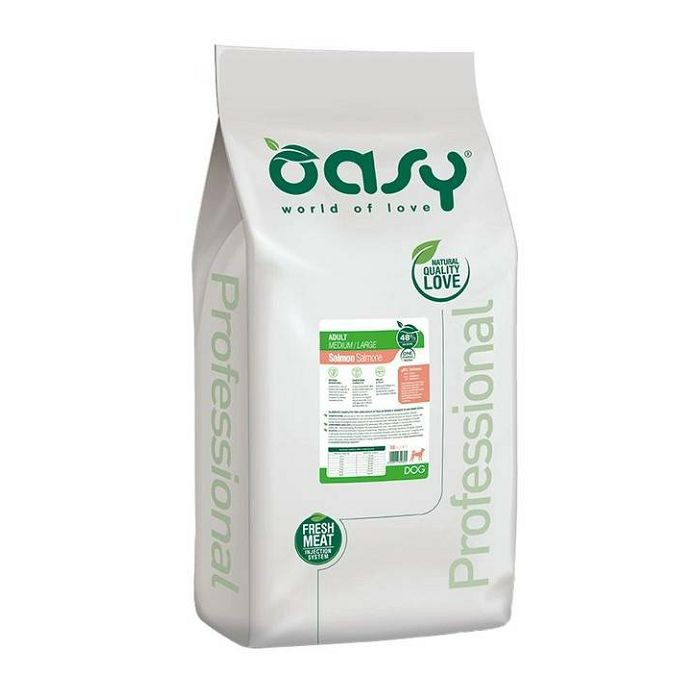 OASY Adult Medium - Large Salmon Professional / losos hrana za pse 18 kg