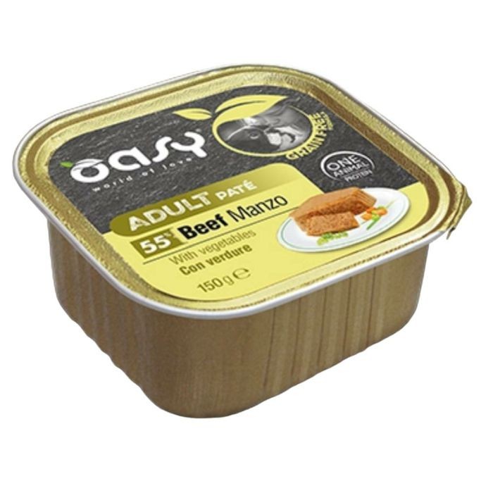OASY Adult Paté grain free Beef - pašteta bez žitarica govedina sa povrćem hrana za pse 150 g