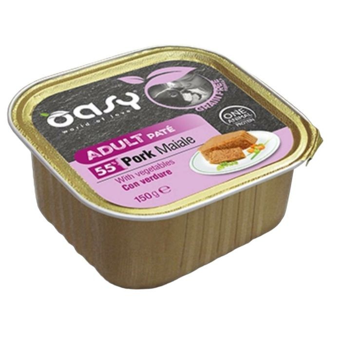 OASY Adult Paté grain free Pork - pašteta bez žitarica svinjetina sa povrćem hrana za pse 150 g