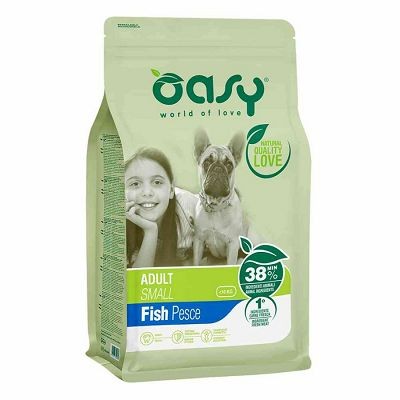 OASY Adult Small Fish - riba suha hrana za pse 1kg