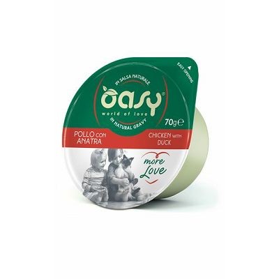 OASY Chicken with Duck / dopunska hrana za mačke piletina i patka 70 g