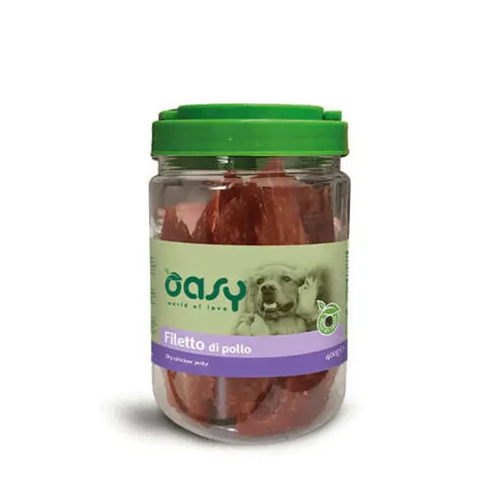 OASY Dry Chicken pileći fileti poslastica za pse 400g