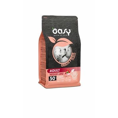 OASY grain free - hrana bez žitarica adult medium puretina 12 kg