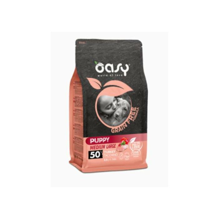 OASY grain free - hrana bez žitarica puppy medium puretina 2,5 kg