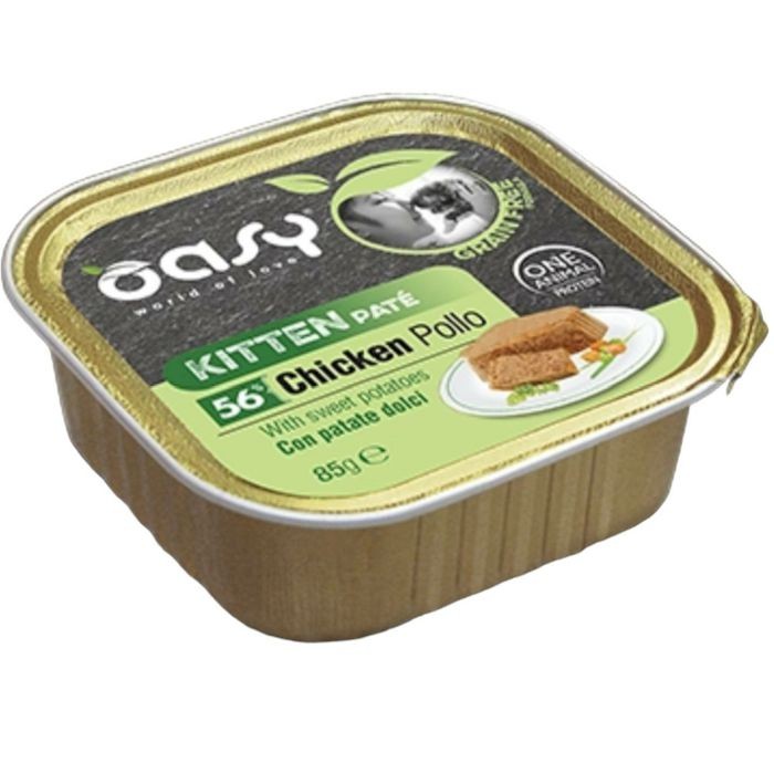 OASY Kitten Paté grain free Chicken - pašteta bez žitarica piletina hrana za mačiće 85 g