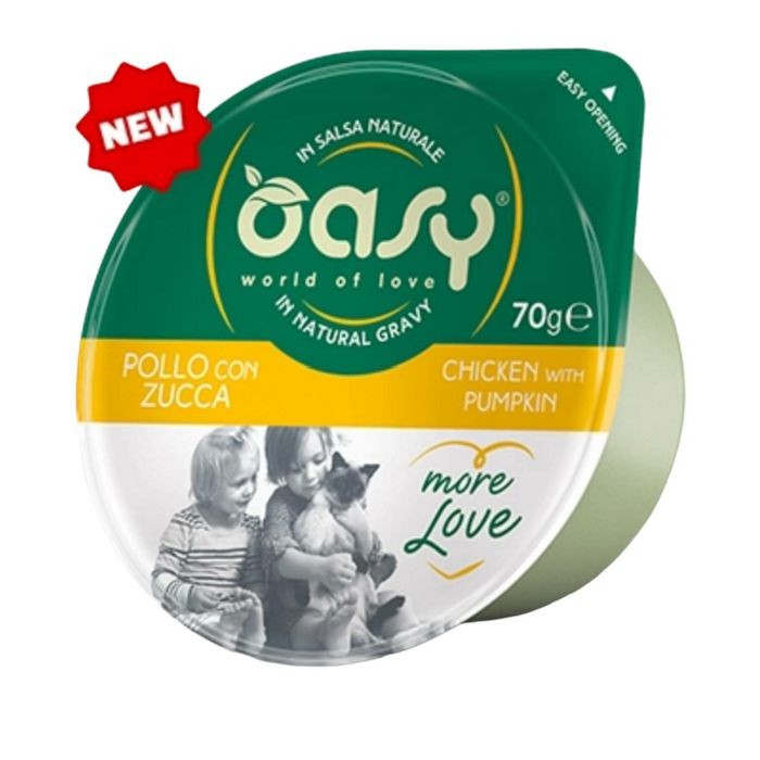 OASY More Love / dopunska hrana za mačke piletina sa bundevom 70 g