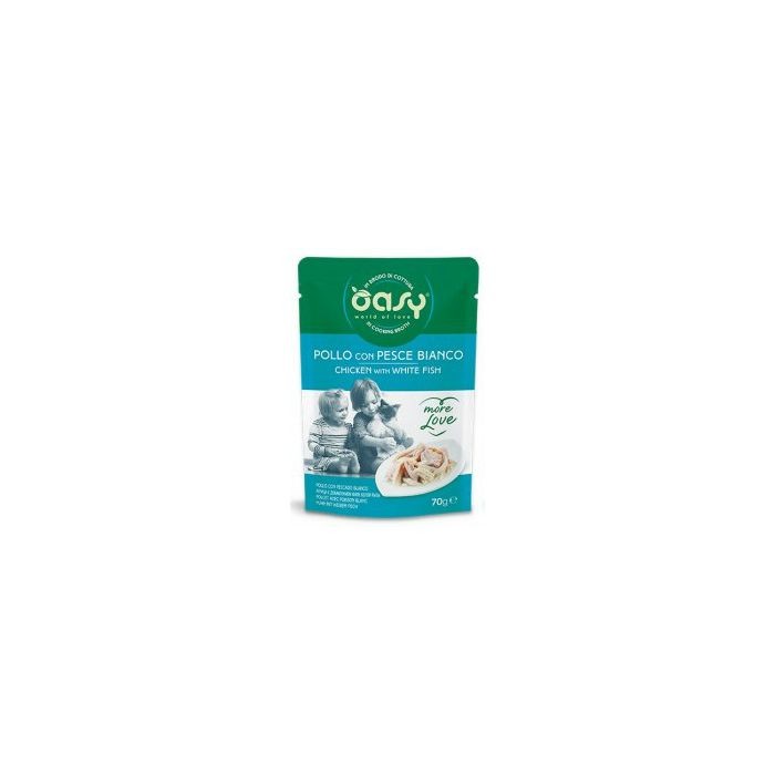 OASY More Love / piletina i bijela riba hrana za mačke 70 g