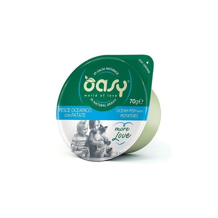 OASY More Love / dopunska hrana za mačke oceanska riba i krompir hrana za mačke 70 g