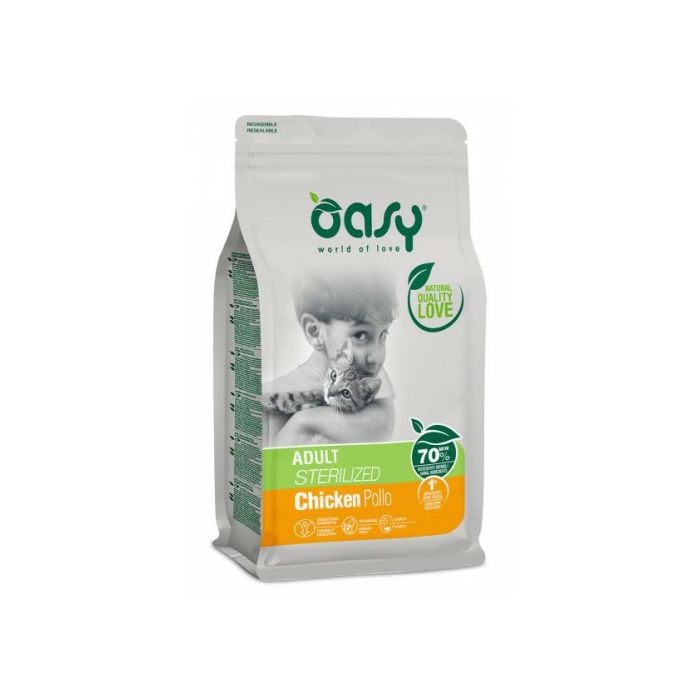 OASY Pollo piletina hrana za sterilizirane mačke 7,5 kg