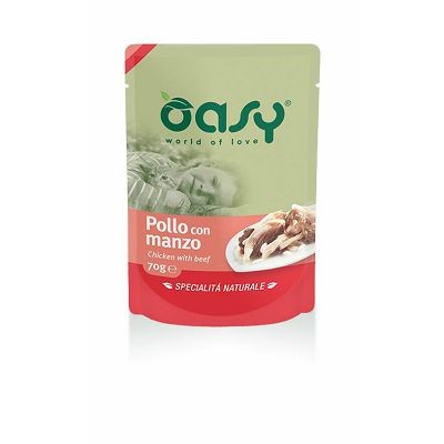 OASY Pouch Fileti / Adult PILETINA & GOVEDINA hrana za mačke 70 g