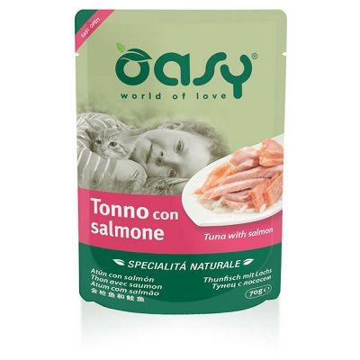 OASY Tonno con salmone riba hrana za mačke 70 g