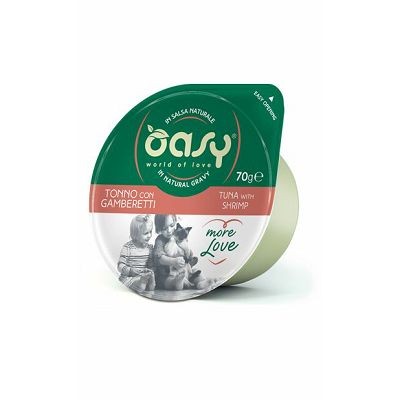 OASY Tuna with Shrimp / dopunska hrana za mačke tuna i škampi 70 g