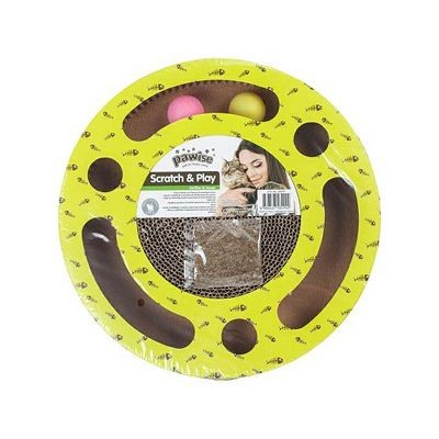 Pawise Scratch & Play Round grebalica za mačke 33x5cm