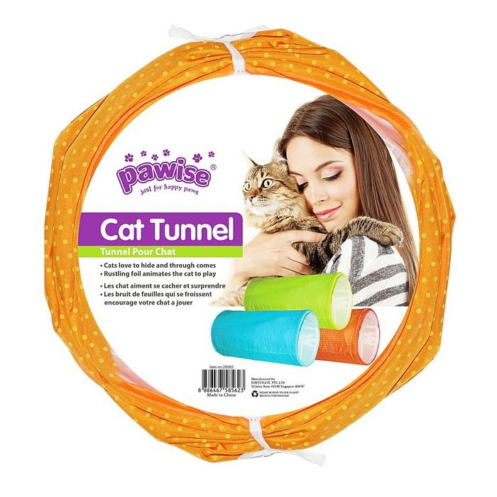 Pawise tunel za mačke orange 50x25cm