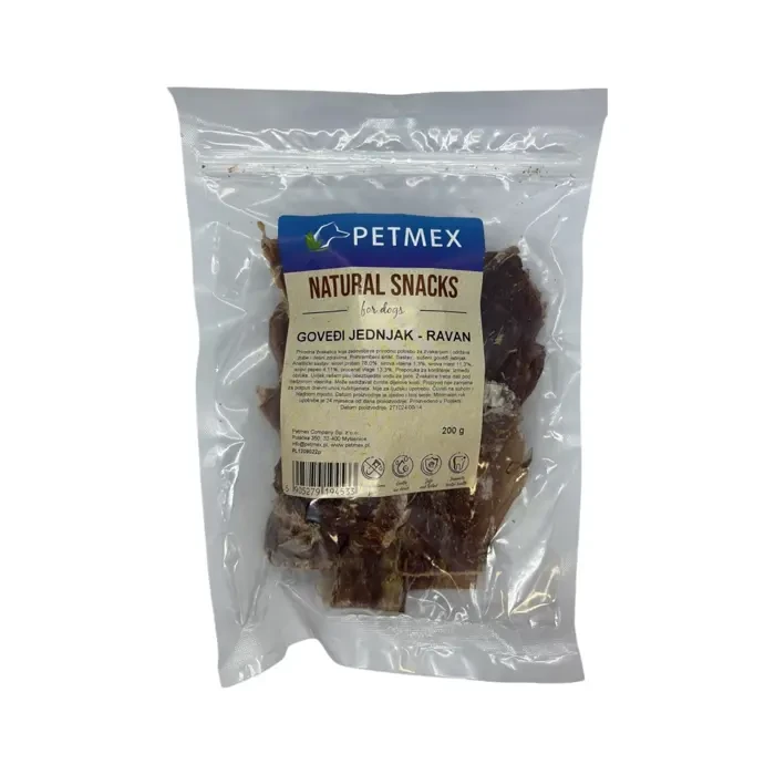 Petmex Natural Snacks goveđi jednjak - ravan poslastica za pse 200g