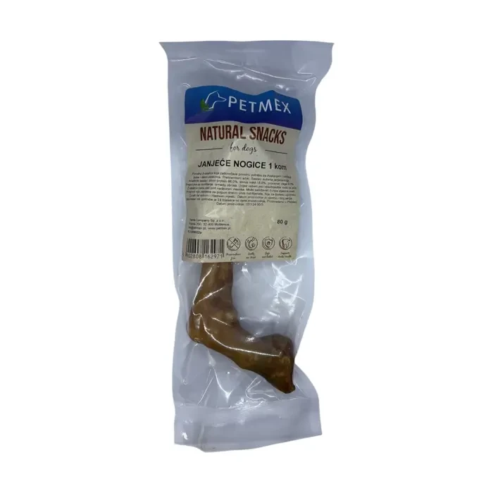 Petmex Natural Snacks janjeće nogice 1kom poslastica za pse 80g