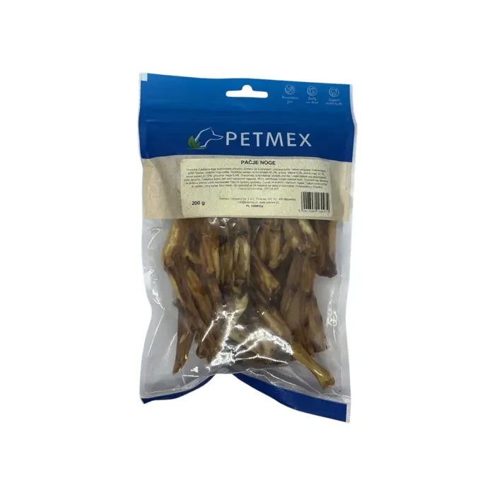 Petmex Natural Snacks pačje noge poslastica za pse 200g