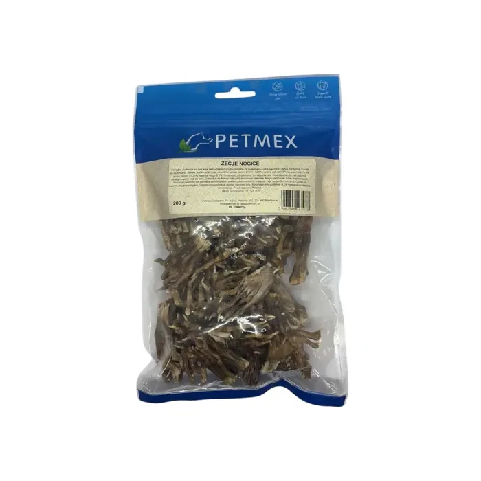 Petmex Natural Snacks zečje nogice poslastica za pse 200g