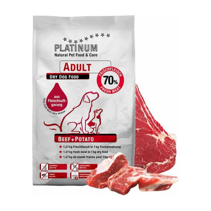 PLATINUM Adult Beef + Potato govedina i krompir suha hrana za pse 1,5 kg