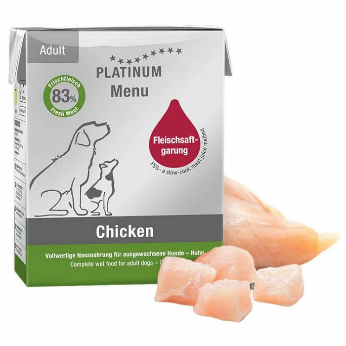 PLATINUM Adult Menu Chicken piletina hrana za pse 375 g