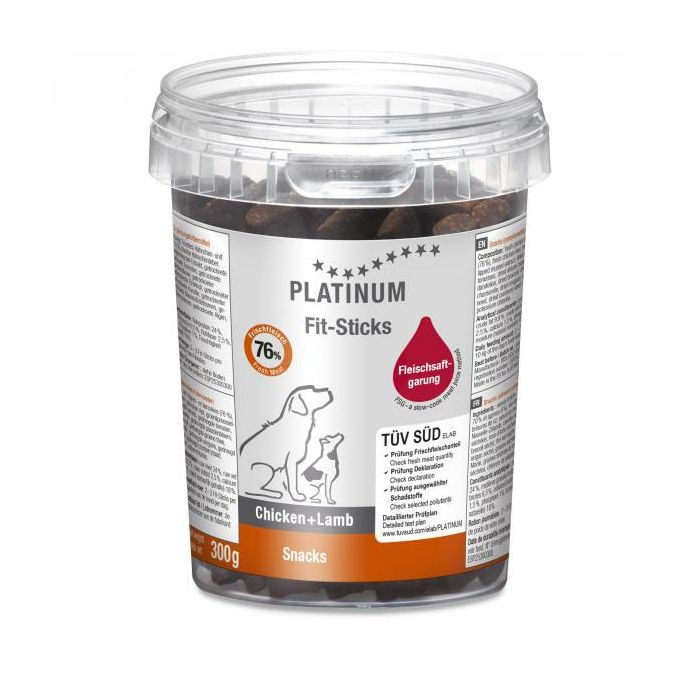 PLATINUM Snacks Fit-Sticks Chicken & Lamb piletina i janjetina poslastica za pse 300g