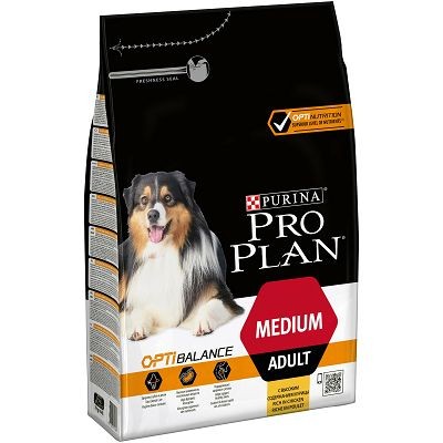 Pro Plan Adult Medium, Opti Balance, piletina hrana za pse 3 kg