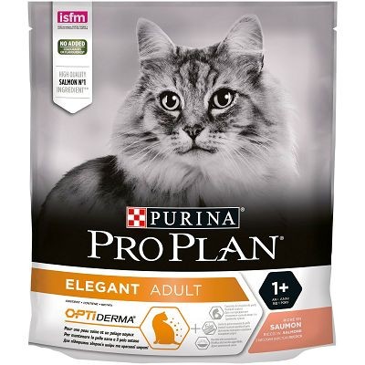 Pro Plan Elegant Adult, Opti Derma suha hrana za mačke sa lososom 400g