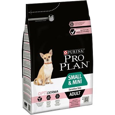 Pro Plan Adult Small/Mini, Sensitive Skin, losos hrana za male pse 700 g