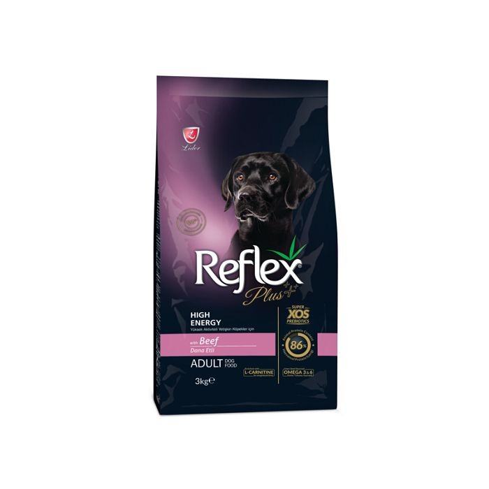Reflex Plus Adult High Energy govedina suha hrana za pse 3kg
