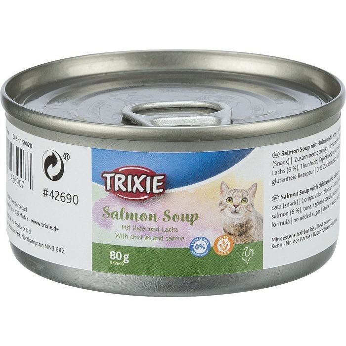 Trixie Salmon Soup supa piletina i losos hrana za mačke 80 g