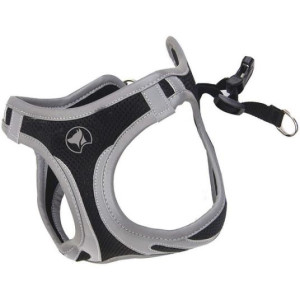 Croci Hiking Reflective prsnik za pse S 34-41cm crni