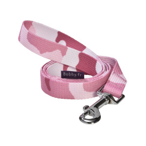Croci Bobby povodac 16mm x 100cm army pink