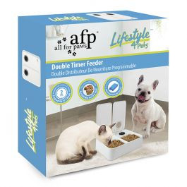 All for Paws Double Timer Feeder dupla hranilica / posuda sa za male pse i mačke 2x300ml