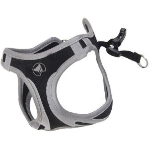 Croci Hiking Reflective prsnik za pse XL 53-58 crni